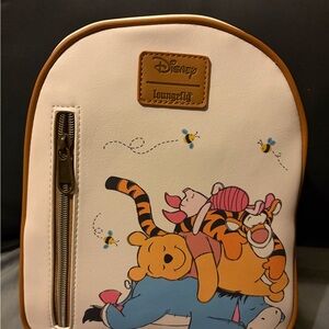 Disney Loungefly Cream and Brown Backpack